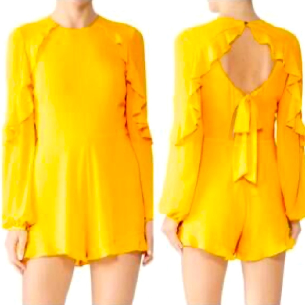 JayGodfrey Gold Romper size 2 NWOT
